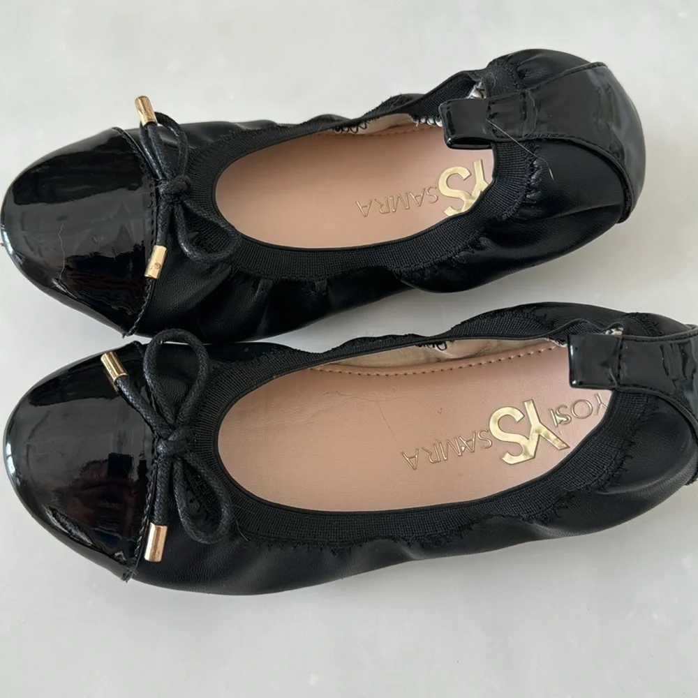 📚✏️ Yosi Samra Kids Miss Samantha Ballet Flats Black Little Kids 2